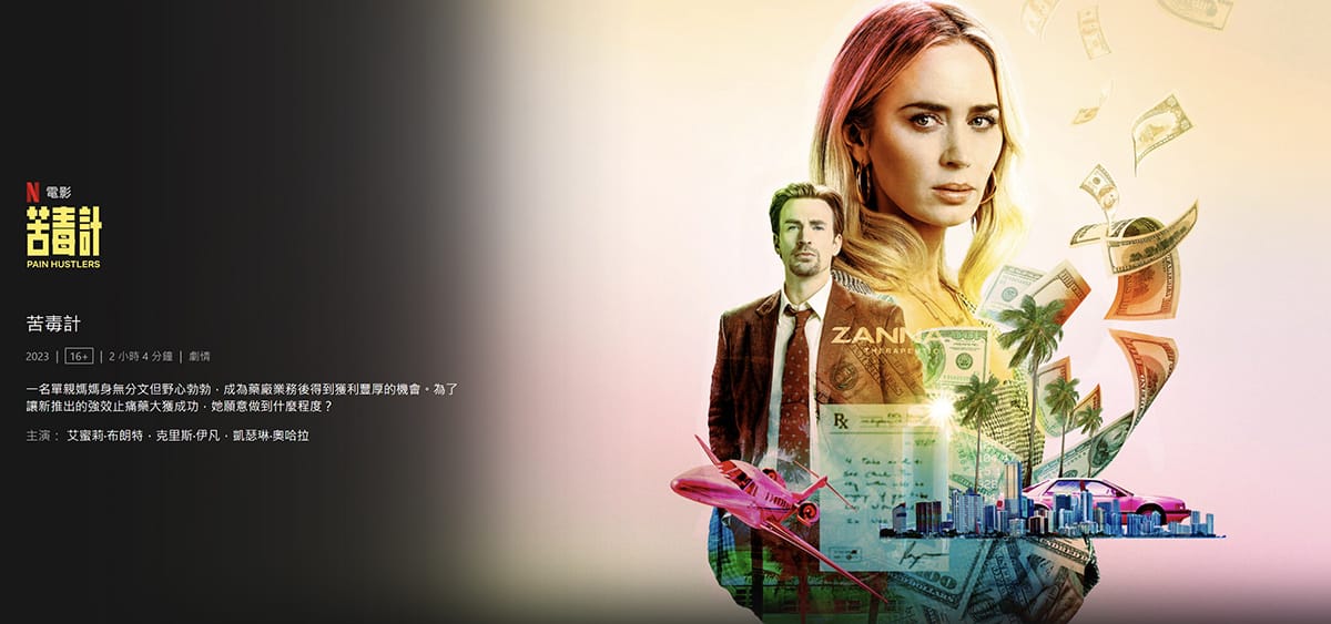 Netflix 止痛骗 Pain Hustlers (2023) HD1080P 英语中字
